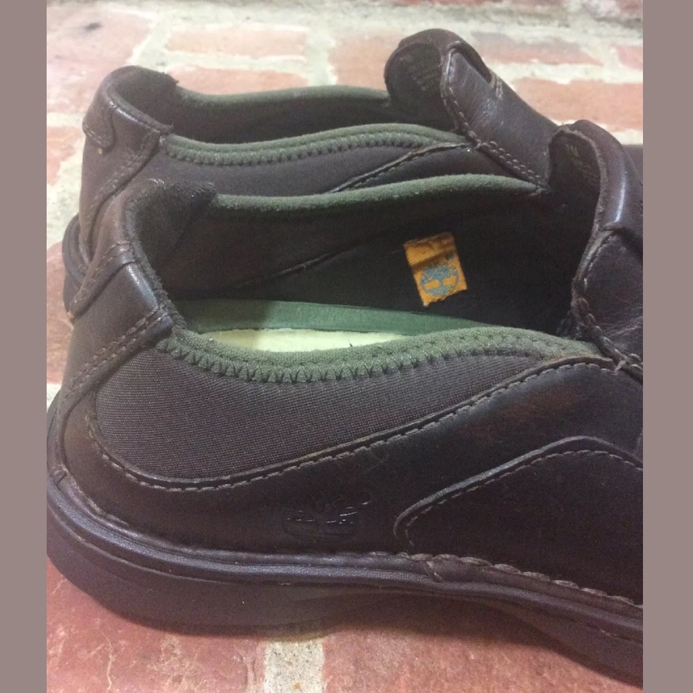 Smart Comfort Brown Leather Slip On Loafer Shoes - Picture 3 of 6